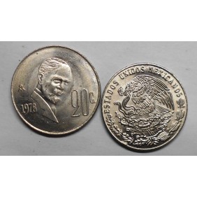 MEXICO 20 Centavos 1978...