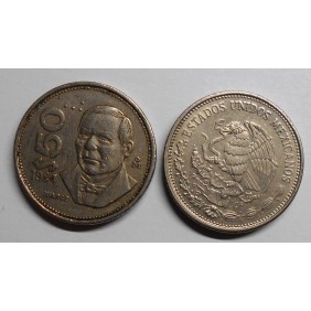 MEXICO 50 Pesos 1984 B. Suarez