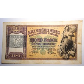 ALBANIA 100 Franchi 1940