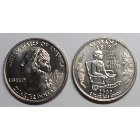 USA 1/4 Dollar 2003 D Alabama