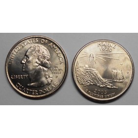 USA 1/4 Dollar 2003 P Maine