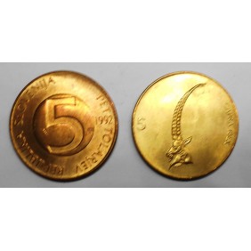 SLOVENIA 5 Tolarjev 1992