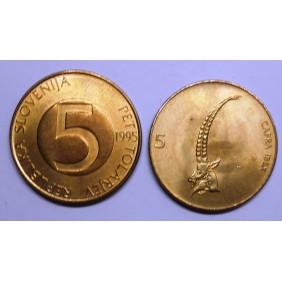 SLOVENIA 5 Tolarjev 1995