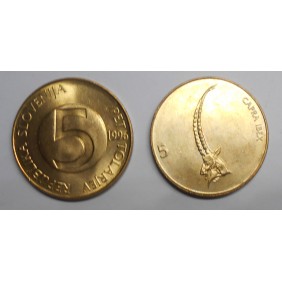 SLOVENIA 5 Tolarjev 1996