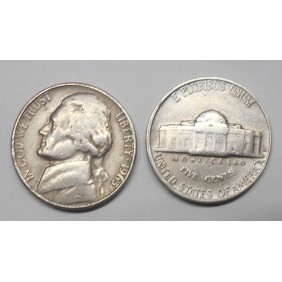 USA 5 Cents 1963 D Jefferson