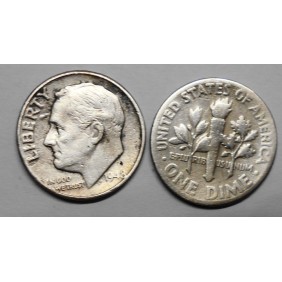 USA Roosevelt Dime 1948 AG