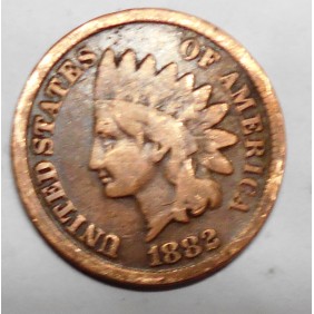USA 1 Cent 1882 Indian Head