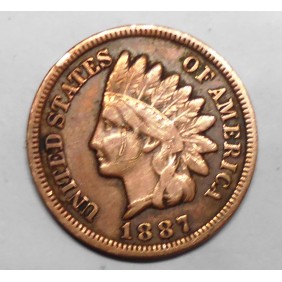 USA 1 Cent 1887 Indian Head