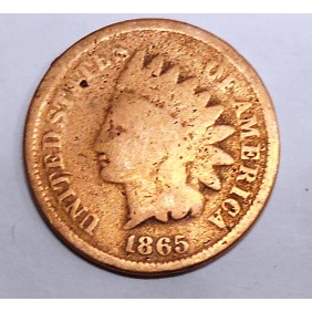 USA 1 Cent 1865 Indian Head