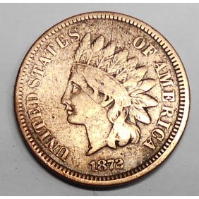 USA 1 Cent 1872 Indian Head