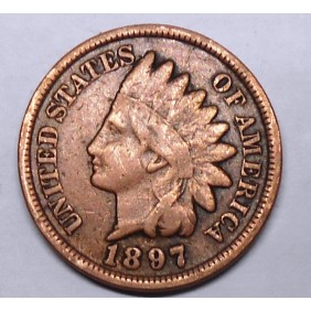 USA 1 Cent 1897 Indian Head
