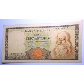 50.000 Lire LEONARDO 1970...