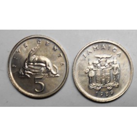JAMAICA 5 Cents 1989