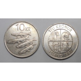 ICELAND 10 Kronur 1987