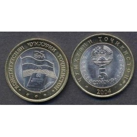 TAJIKISTAN 5 Somoni 2004...