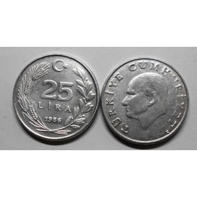 TURKEY 25 Lira 1986