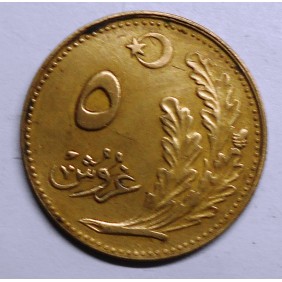 TURKEY 5 Kurus AH 1340