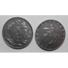 TURKEY 5 Lira 1976