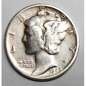 USA Mercury Dime 194/2 error
