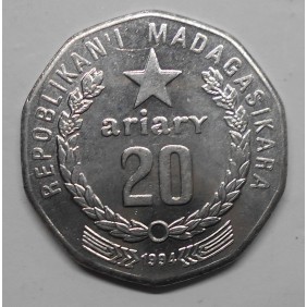 MADAGASCAR 20 Ariary 1994 FAO