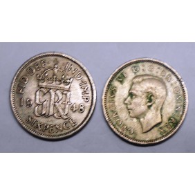 GREAT BRITAIN 6 Pence 1948