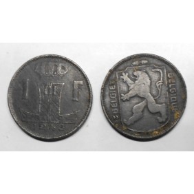 BELGIUM 1 Franc 1943...
