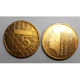 NETHERLANDS 5 Gulden 1992