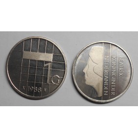 NETHERLANDS 1 Gulden 1988