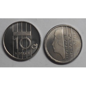 NETHERLANDS 10 Cents 1985