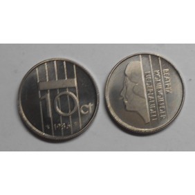 NETHERLANDS 10 Cents 1986