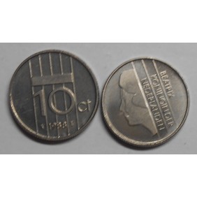 NETHERLANDS 10 Cents 1988