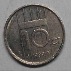 NETHERLANDS 10 Cents 1989