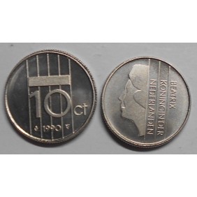 NETHERLANDS 10 Cents 1990