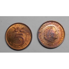 NETHERLANDS 5 Cents 1976