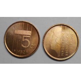 NETHERLANDS 5 Cents 1982