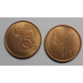 NETHERLANDS 5 Cents 1985