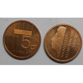 NETHERLANDS 5 Cents 1993