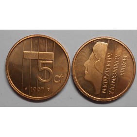 NETHERLANDS 5 Cents 1997