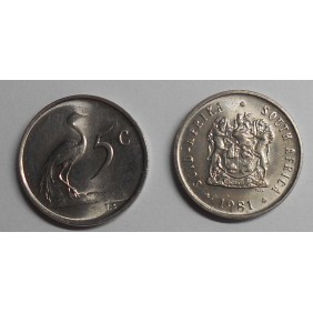 SOUTH AFRICA 5 Cents 1981