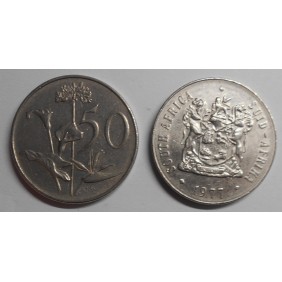 SOUTH AFRICA 50 Cents 1977