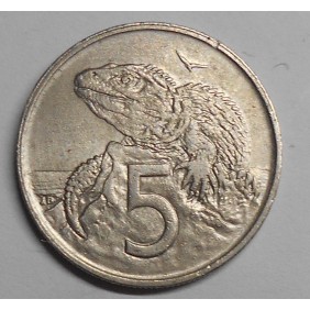 NEW ZEALAND 5 Cents 1980