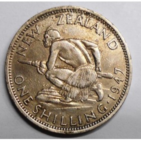 NEW ZEALAND 1 Shilling 1947