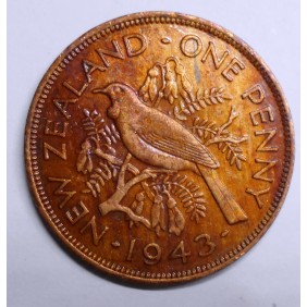 NEW ZEALAND 1 Penny 1943...