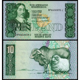 SOUTH AFRICA 10 Rand 1985