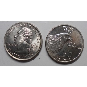 USA 1/4 Dollar 2007 P Idaho