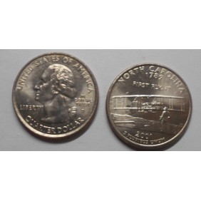 USA 1/4 Dollar 2001 D North...