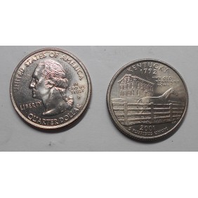 USA 1/4 Dollar 2001 D Kentucky
