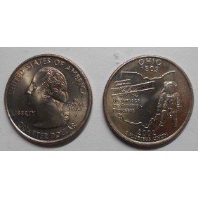 USA 1/4 Dollar 2002 P Ohio