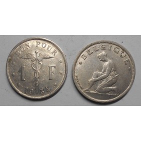 BELGIUM 1 Franc 1934 Belgique