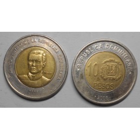 DOMINICAN REPUBLIC 10 Pesos...